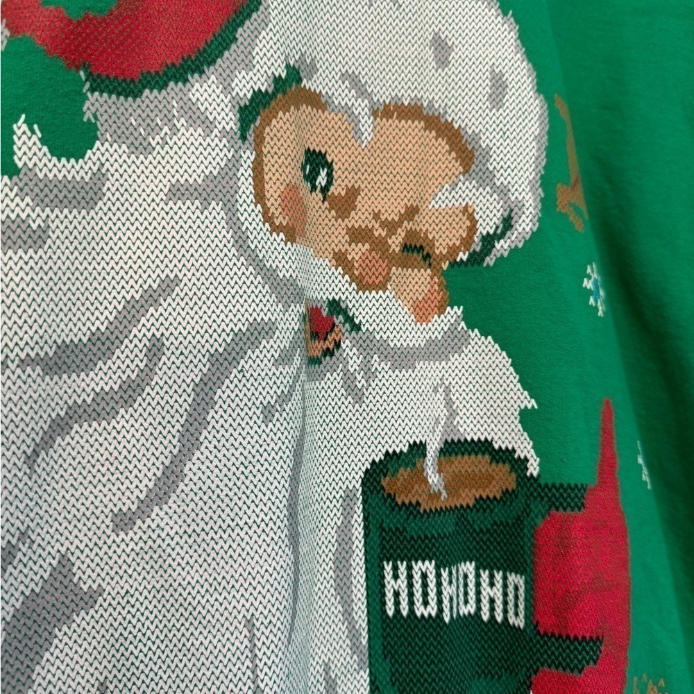 Vintage Gildan Unisex Retro Santa Claus Cotton/Polyester Blend / large - Picture 3 of 11